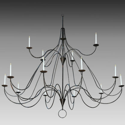 Meyda Tiffany Polonaise 15 Light 96" Wide Taper Candle Style Chandelier