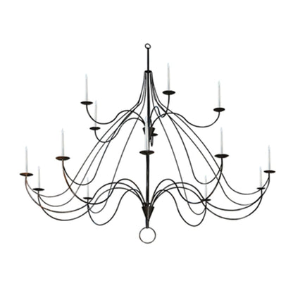 Meyda Tiffany Polonaise 15 Light 96" Wide Taper Candle Style Chandelier