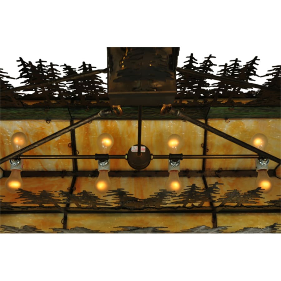 Meyda Tiffany Pine Lake 8 Light 60" Wide Linear Pendant