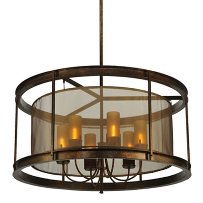 Meyda Tiffany Cordoba 6 Light 42" Wide Pillar Candle Pendant