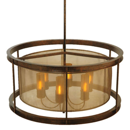 Meyda Tiffany Cordoba 6 Light 42" Wide Pillar Candle Pendant