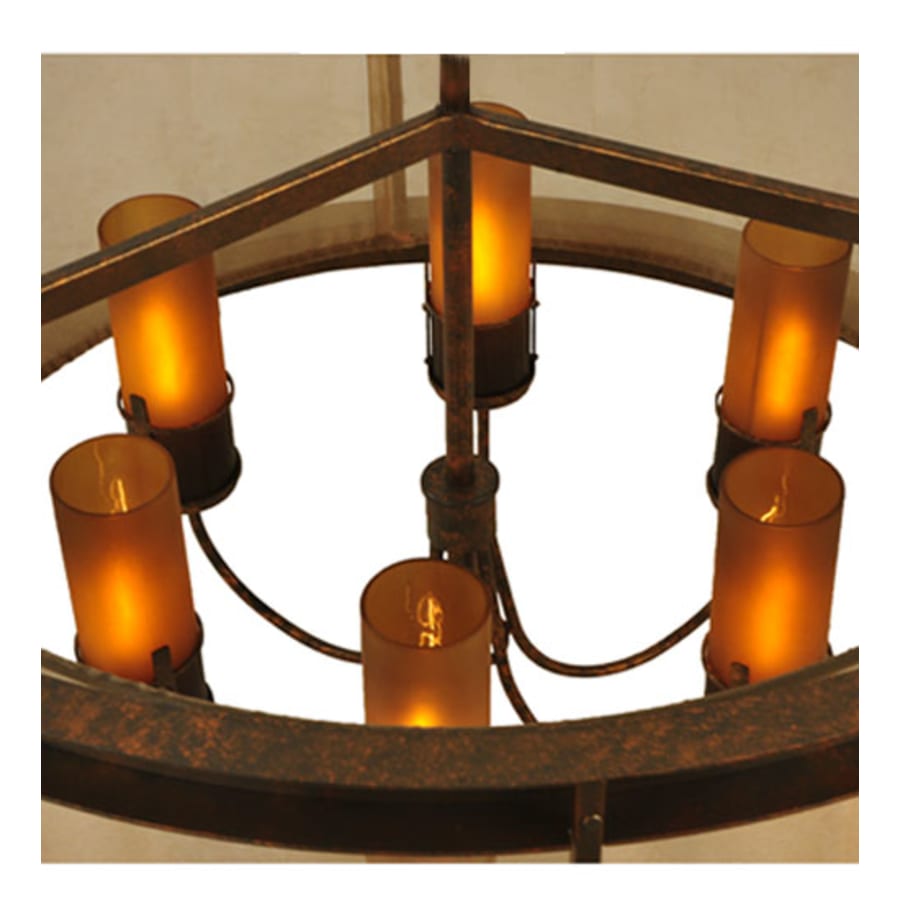 Meyda Tiffany Cordoba 6 Light 42" Wide Pillar Candle Pendant