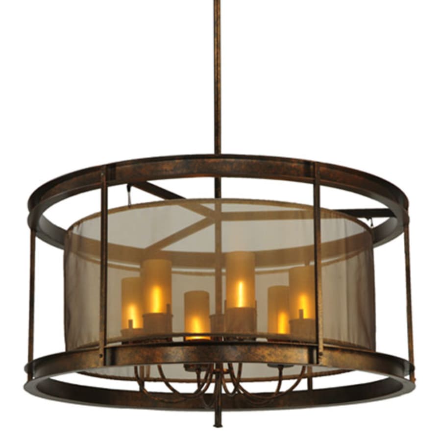 Meyda Tiffany Cordoba 6 Light 42" Wide Pillar Candle Pendant
