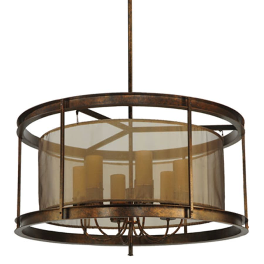 Meyda Tiffany Cordoba 6 Light 42" Wide Pillar Candle Pendant