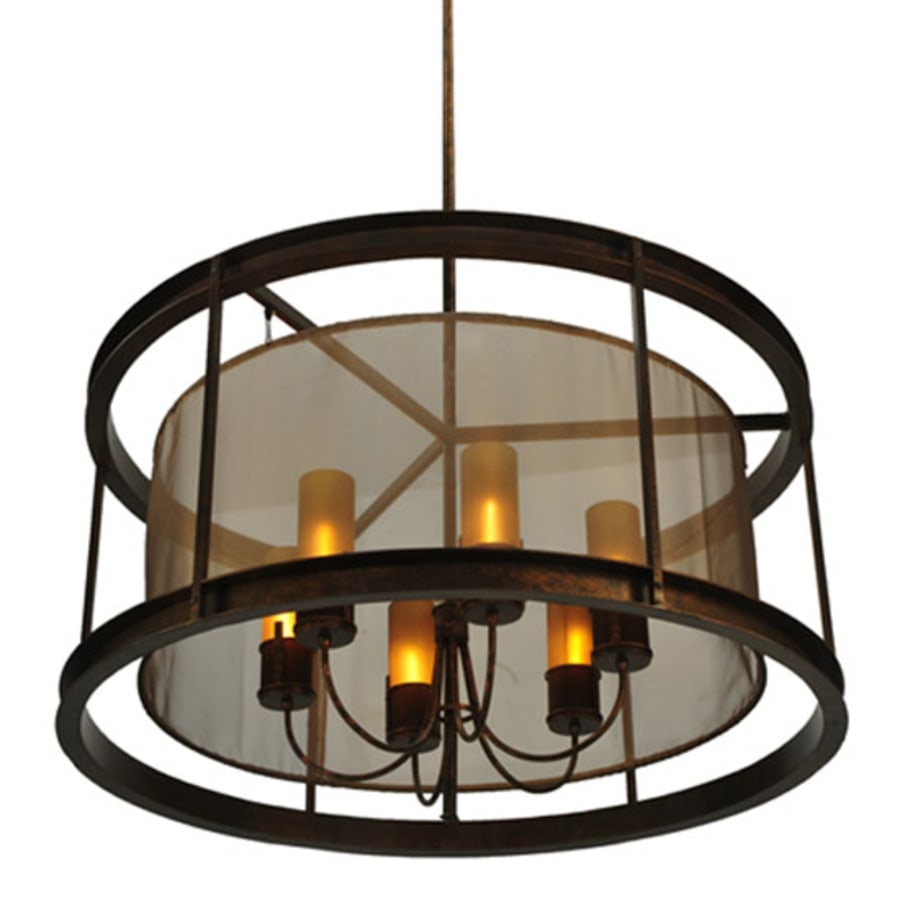 Meyda Tiffany Cordoba 6 Light 42" Wide Pillar Candle Pendant