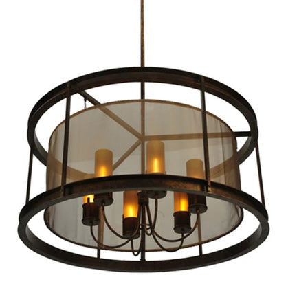 Meyda Tiffany Cordoba 6 Light 42" Wide Pillar Candle Pendant