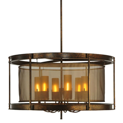Meyda Tiffany Cordoba 6 Light 42" Wide Pillar Candle Pendant