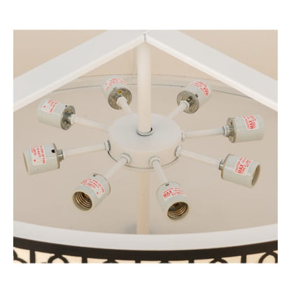 Meyda Tiffany Cilindro 8 Light 36" Wide Suspension Pendant
