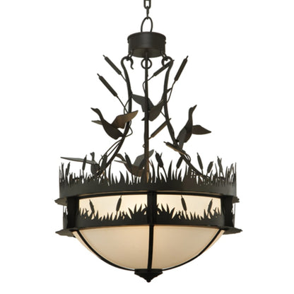 Meyda Tiffany Ducks in Flight 4 Light 24" Wide Pendant