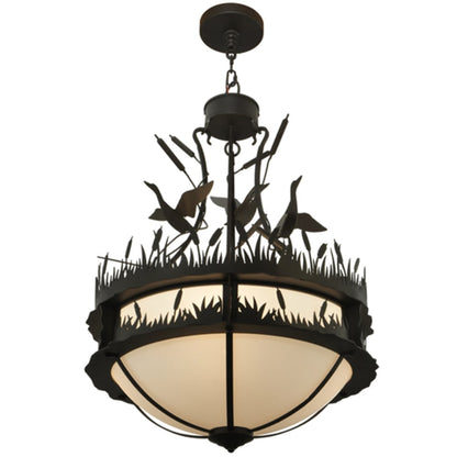 Meyda Tiffany Ducks in Flight 4 Light 24" Wide Pendant
