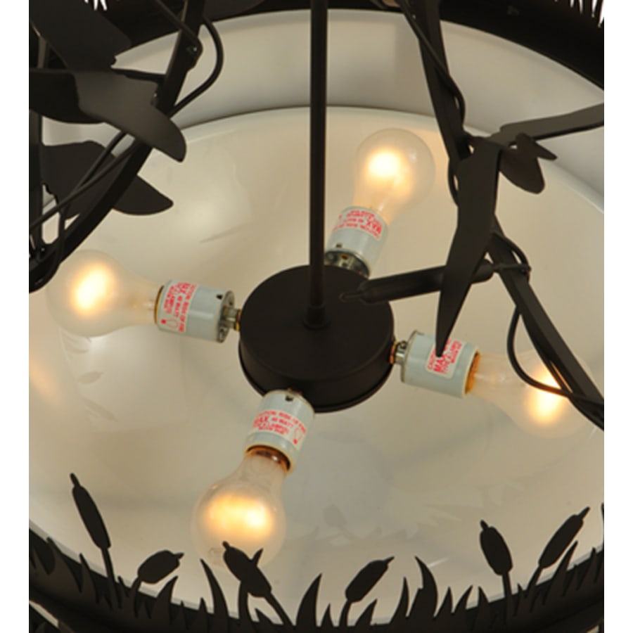 Meyda Tiffany Ducks in Flight 4 Light 24" Wide Pendant