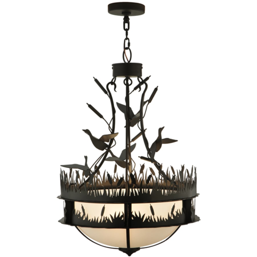Meyda Tiffany Ducks in Flight 4 Light 24" Wide Pendant