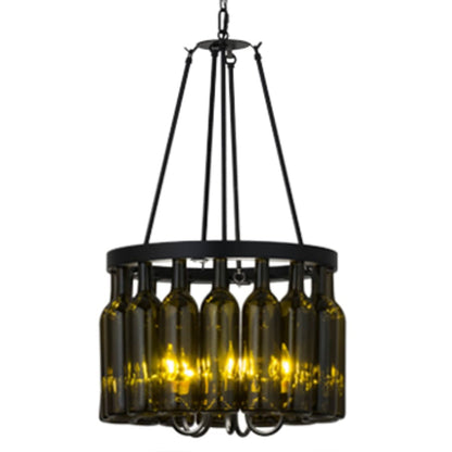 Meyda Tiffany Tuscan Vineyard 5 Light 17" Wide Drum Chandelier