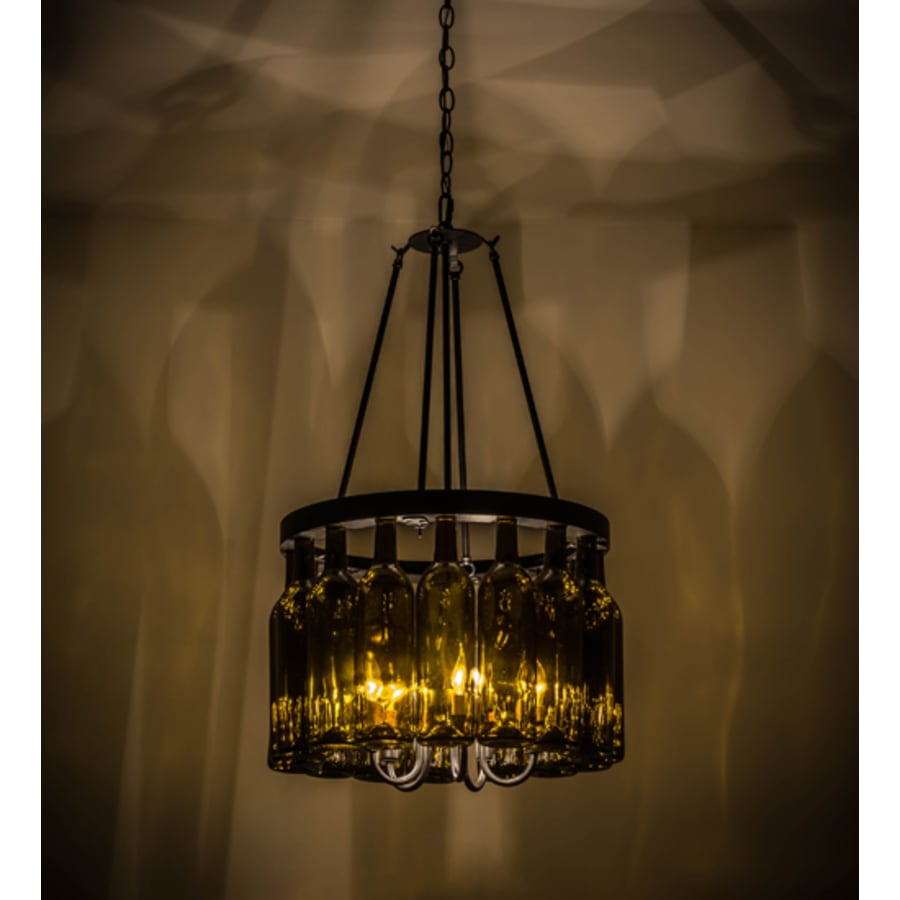 Meyda Tiffany Tuscan Vineyard 5 Light 17" Wide Drum Chandelier