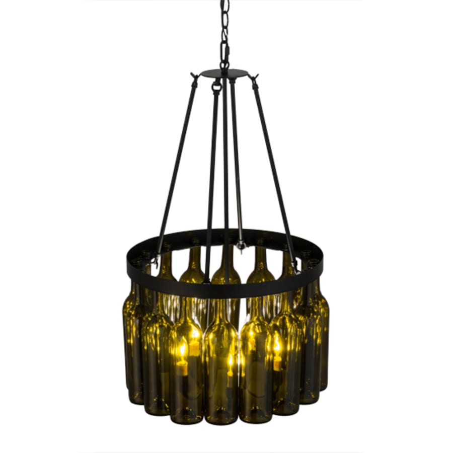 Meyda Tiffany Tuscan Vineyard 5 Light 17" Wide Drum Chandelier