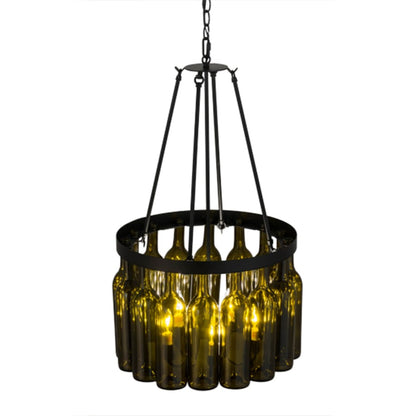 Meyda Tiffany Tuscan Vineyard 5 Light 17" Wide Drum Chandelier