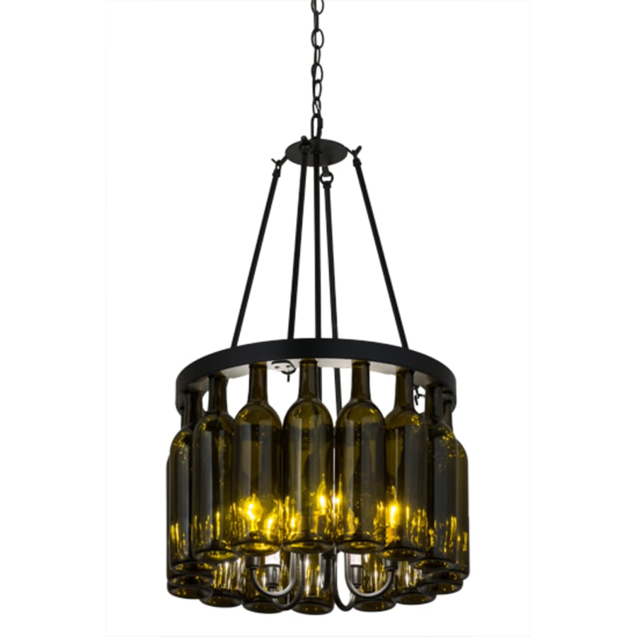Meyda Tiffany Tuscan Vineyard 5 Light 17" Wide Drum Chandelier