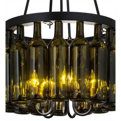 Meyda Tiffany Tuscan Vineyard 5 Light 17" Wide Drum Chandelier