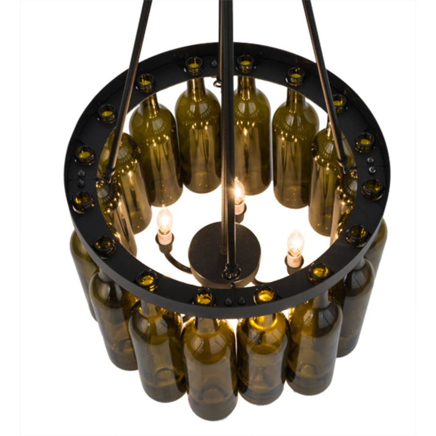 Meyda Tiffany Tuscan Vineyard 5 Light 17" Wide Drum Chandelier