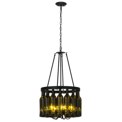 Meyda Tiffany Tuscan Vineyard 5 Light 17" Wide Drum Chandelier