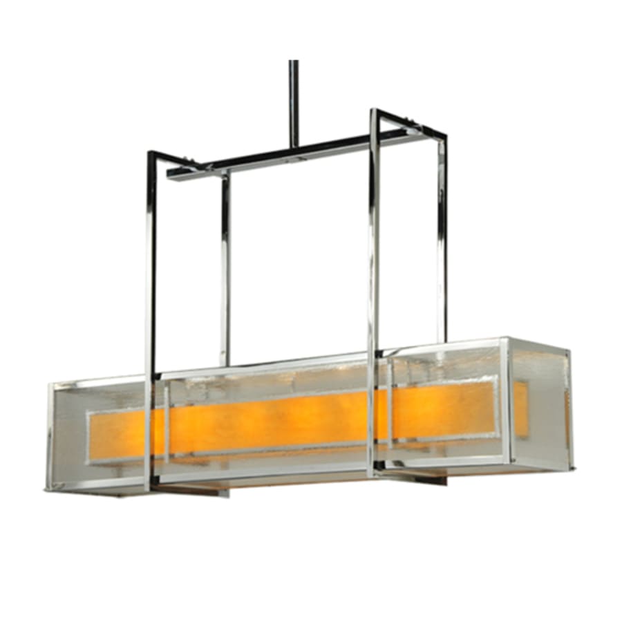 Meyda Tiffany Quadrato 6 Light 54" Wide Linear Pendant
