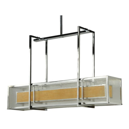 Meyda Tiffany Quadrato 6 Light 54" Wide Linear Pendant