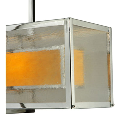 Meyda Tiffany Quadrato 6 Light 54" Wide Linear Pendant