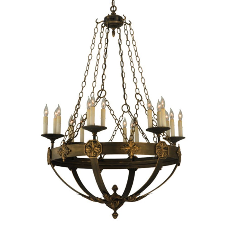 Meyda Tiffany Neapolis 18 Light 32" Wide Taper Candle Style Chandelier