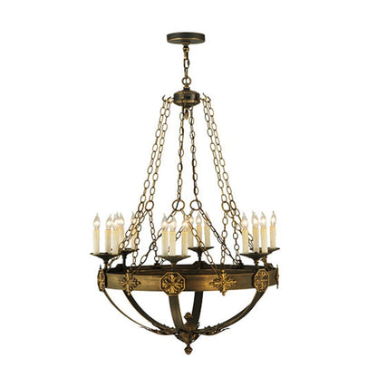 Meyda Tiffany Neapolis 18 Light 32" Wide Taper Candle Style Chandelier