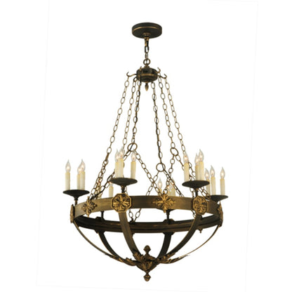 Meyda Tiffany Neapolis 18 Light 32" Wide Taper Candle Style Chandelier