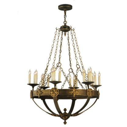 Meyda Tiffany Neapolis 18 Light 32" Wide Taper Candle Style Chandelier