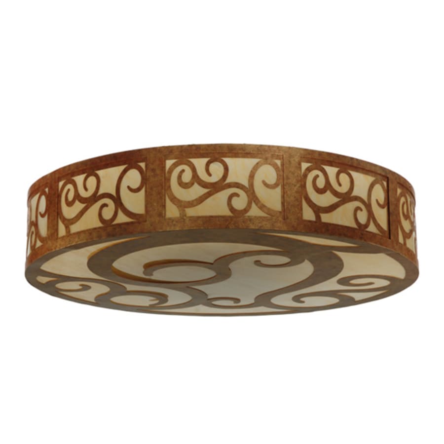 Meyda Tiffany Dean 12 Light 60" Wide Flush Mount Drum Ceiling Fixture