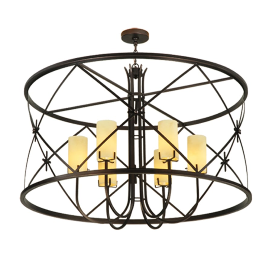 Meyda Tiffany Penelope 6 Light 48" Wide Pillar Candle Pendant