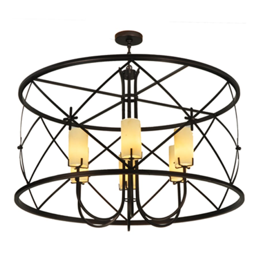 Meyda Tiffany Penelope 6 Light 48" Wide Pillar Candle Pendant