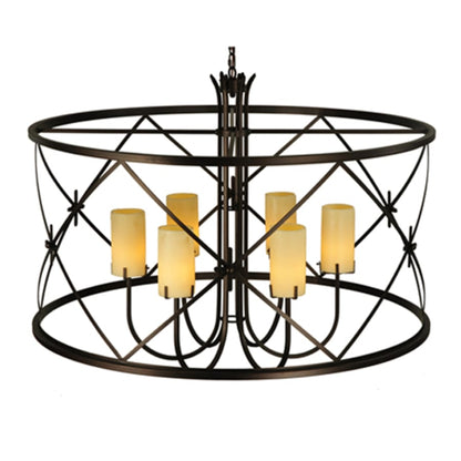 Meyda Tiffany Penelope 6 Light 48" Wide Pillar Candle Pendant