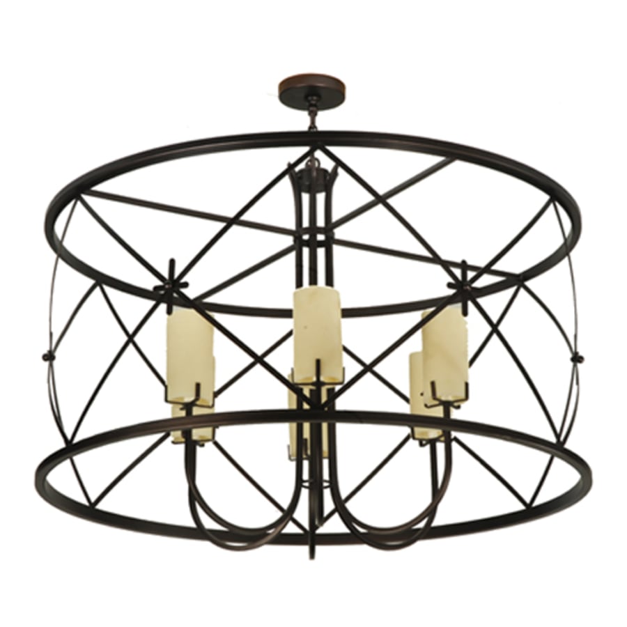 Meyda Tiffany Penelope 6 Light 48" Wide Pillar Candle Pendant