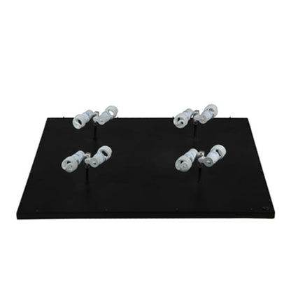 Meyda Tiffany Ivy 8 Light 51" Wide Flush Mount Square Ceiling Fixture - Textured Black Finish - GU24 Bulb Base