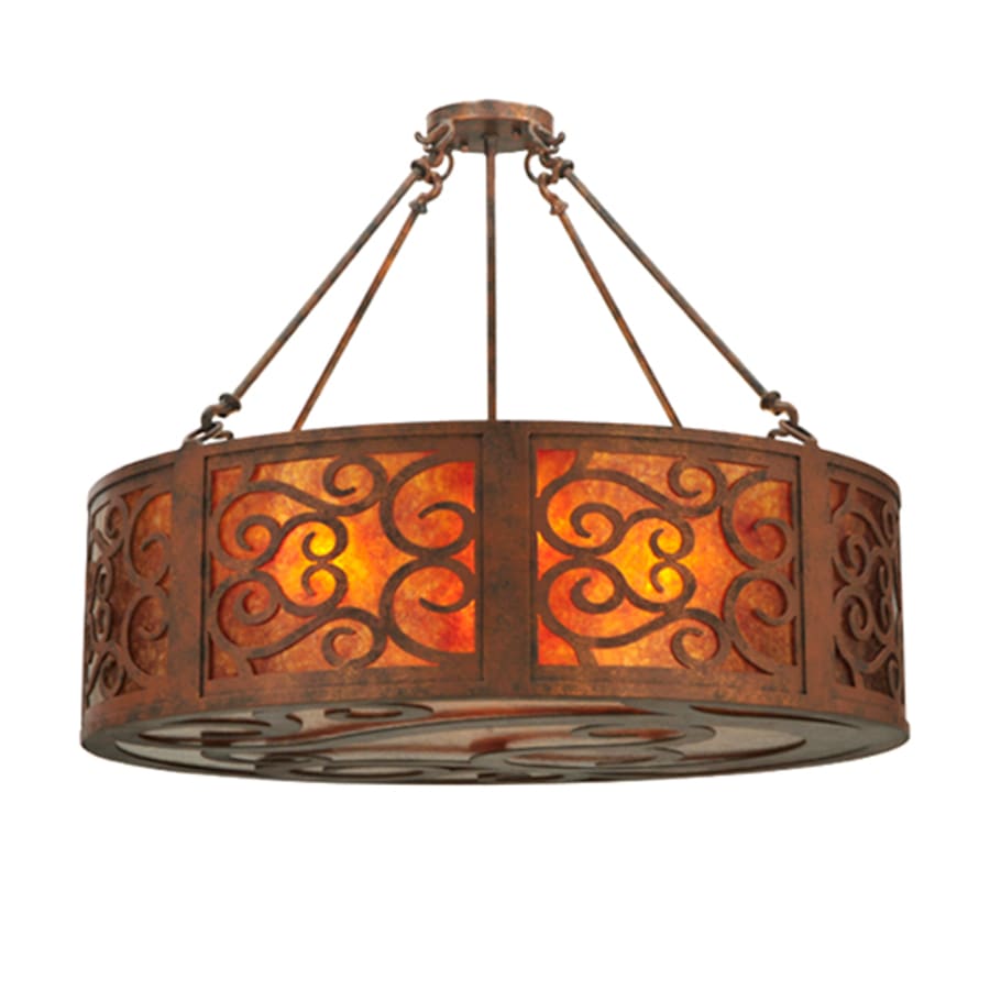 Meyda Tiffany Dean 4 Light 30" Wide Suspension Pendant