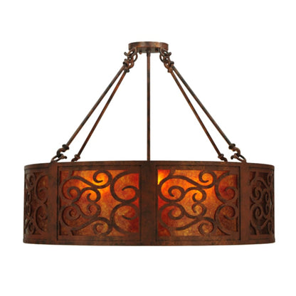Meyda Tiffany Dean 4 Light 30" Wide Suspension Pendant