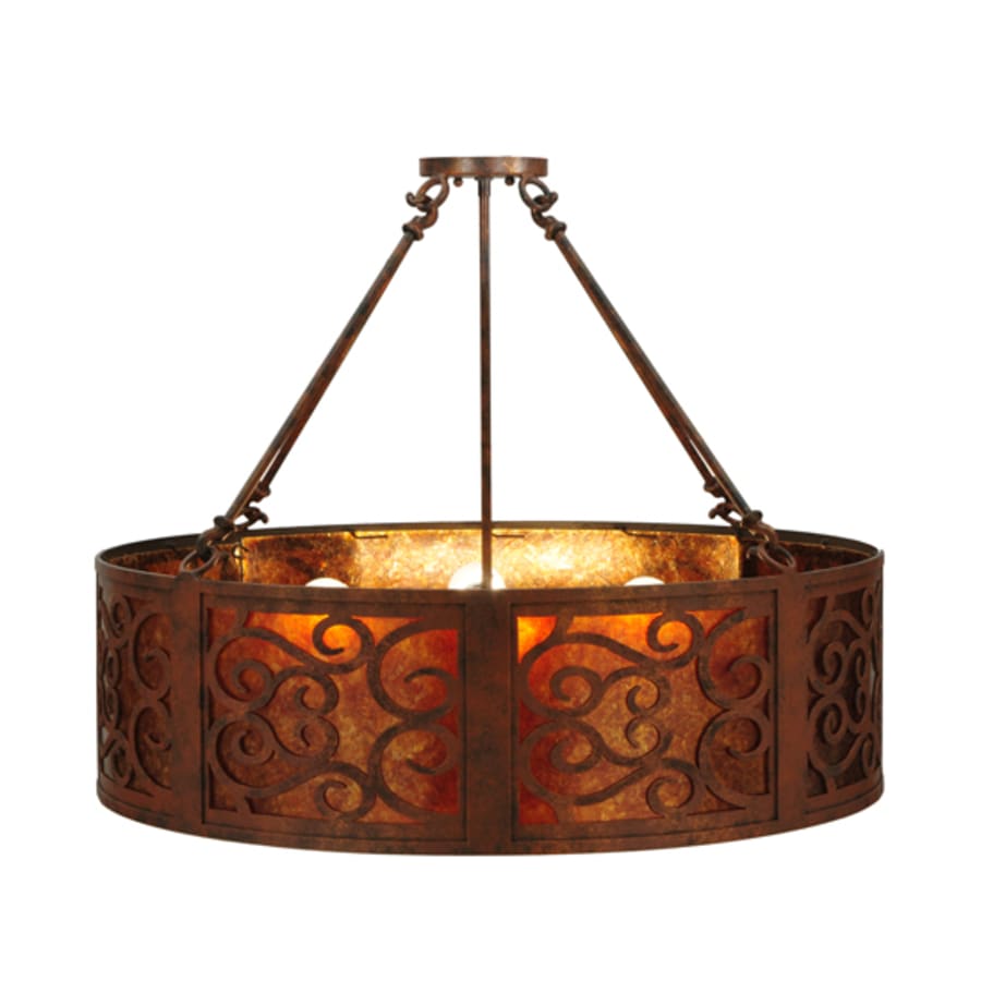 Meyda Tiffany Dean 4 Light 30" Wide Suspension Pendant