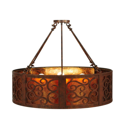 Meyda Tiffany Dean 4 Light 30" Wide Suspension Pendant