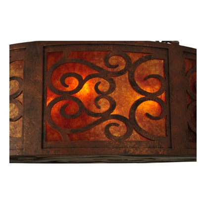 Meyda Tiffany Dean 4 Light 30" Wide Suspension Pendant