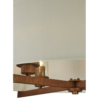 Meyda Tiffany Cilindro Lucy 4 Light 31" Wide Semi-Flush Ceiling Fixture - Cortez Gold Finish