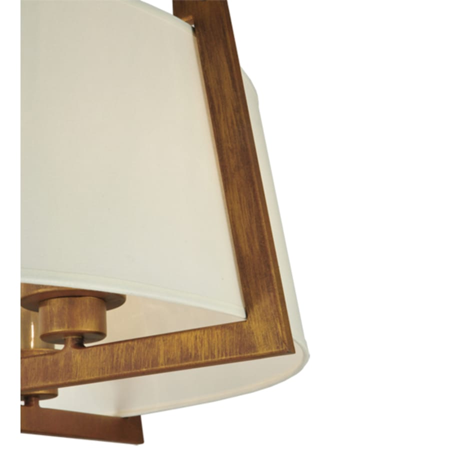 Meyda Tiffany Cilindro Lucy 4 Light 31" Wide Semi-Flush Ceiling Fixture - Cortez Gold Finish