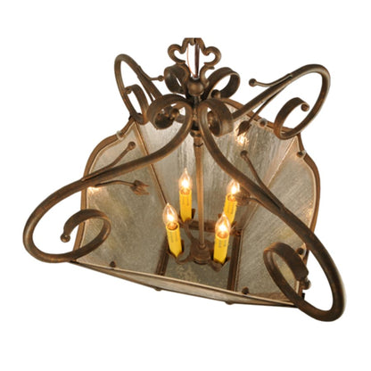 Meyda Tiffany Terena 4 Light 22" Wide Taper Candle Pendant