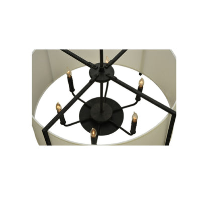 Meyda Tiffany Cilindro Lucy 6 Light 27" Wide Pendant
