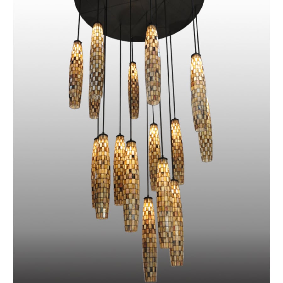 Meyda Tiffany Checkers 16 Light 72" Wide Multi Light Pendant