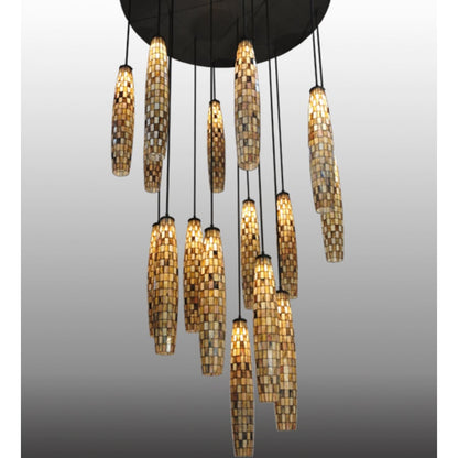 Meyda Tiffany Checkers 16 Light 72" Wide Multi Light Pendant