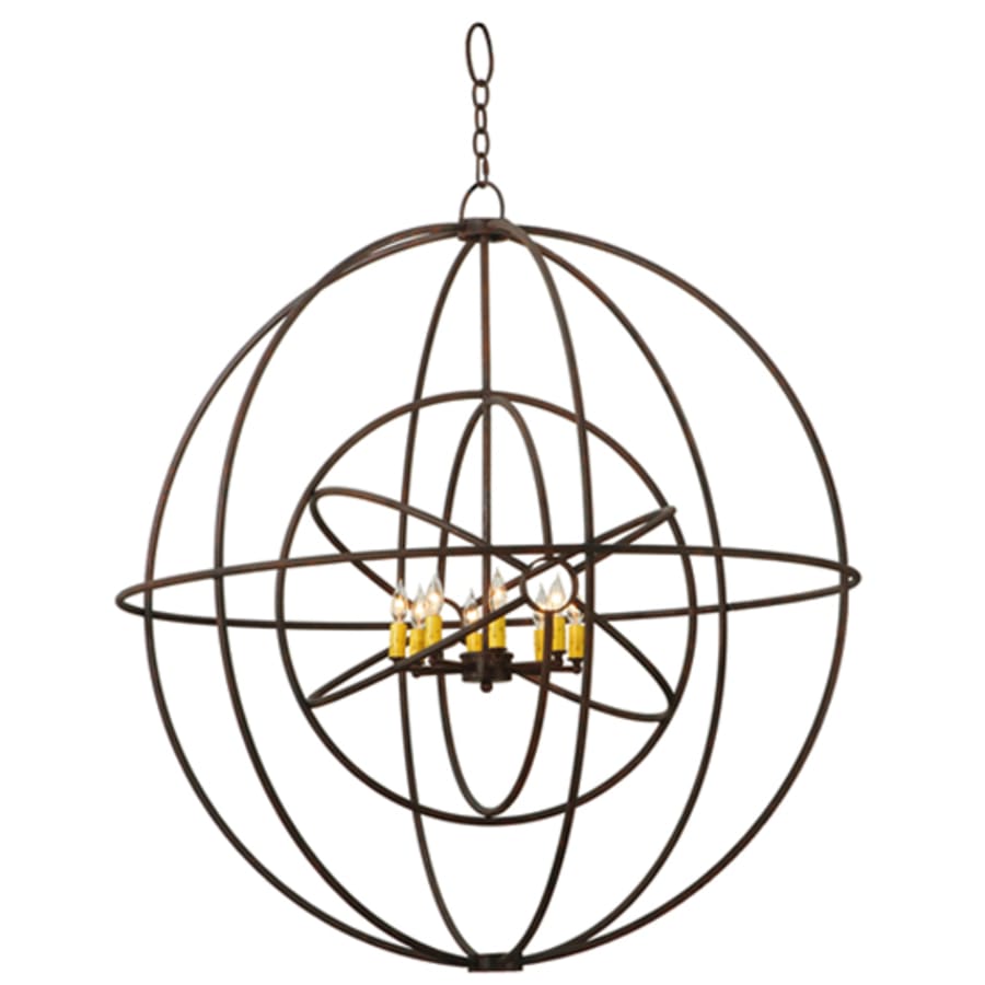 Meyda Tiffany Atom Enerjisi 8 Light 43" Wide Taper Candle Pendant