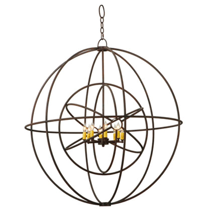 Meyda Tiffany Atom Enerjisi 8 Light 43" Wide Taper Candle Pendant